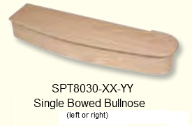 Single Bowed Bullnose Starting Step